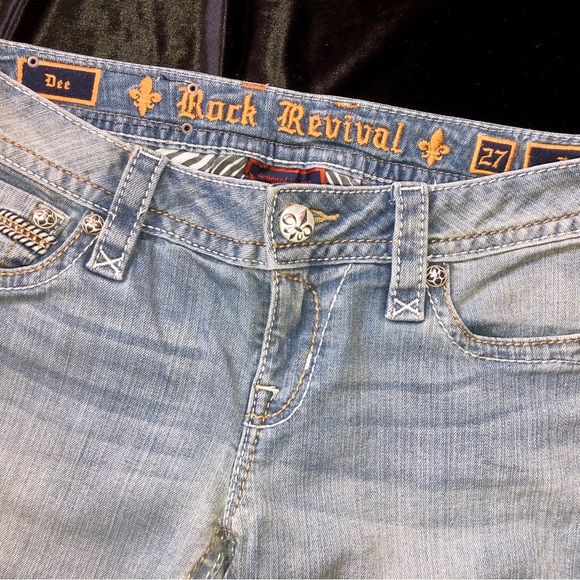 Y2K  NEW ROCK REVIVAL “DEE” JEANS BOOTCUT 27 🔥 - Picture 16 of 16